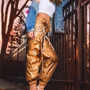 Gold Jogger Pants